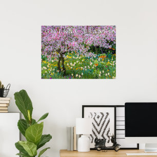 Lente in Claude Monets tuin Poster