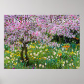 Lente in Claude Monets tuin Poster (Voorkant)