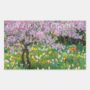 Lente in Claude Monets tuin Rechthoekige Sticker
