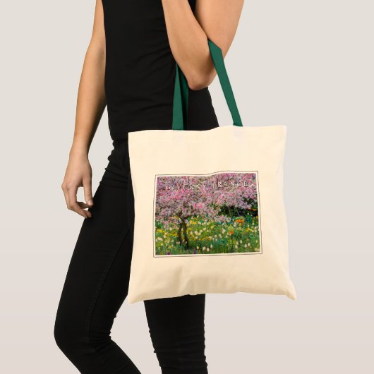 Lente in Claude Monets tuin Tote Bag (Voorkant (product))
