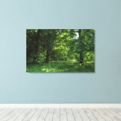 Lente in de Bossen 01 Canvas Afdruk (Insitu (Houten vloer))