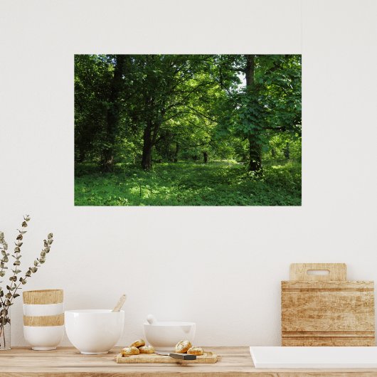 Lente in de Bossen 01 Poster (Keuken)