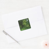 Lente in de Bossen 01 Vierkante Sticker (Envelop)