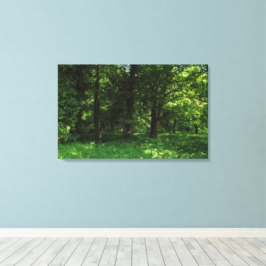Lente in de Bossen 02 Canvas Afdruk (Insitu (Houten vloer))