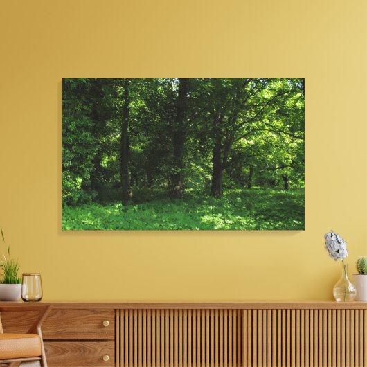 Lente in de Bossen 02 Canvas Afdruk (Insitu (Woonkamer))