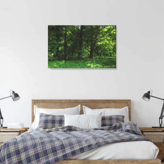 Lente in de Bossen 02 Canvas Afdruk (Insitu (Slaapkamer))
