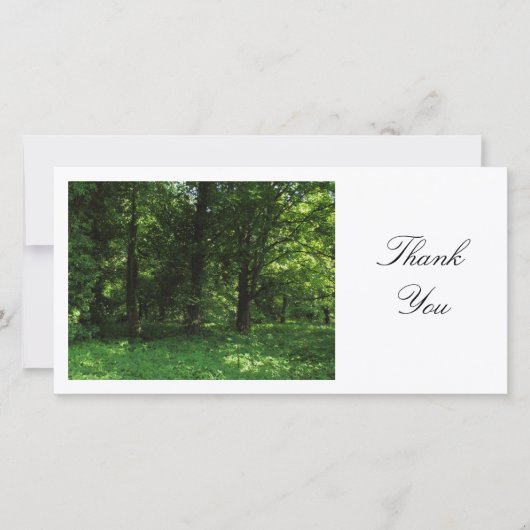 Lente in de Bossen 02 - Hartelijk dank Bedankkaart (Voorkant)