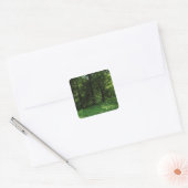 Lente in de Bossen 02 Vierkante Sticker (Envelop)