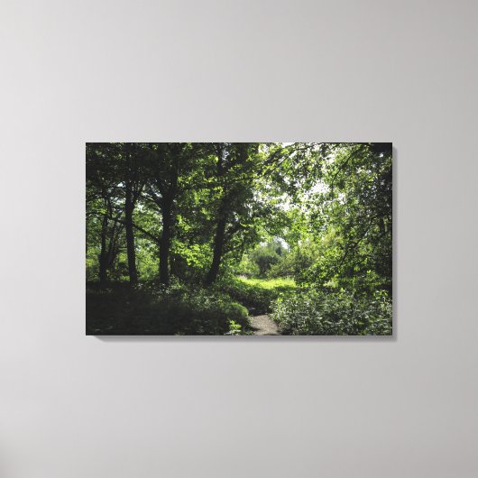 Lente in de Bossen 03 Canvas Afdruk (Voorkant)