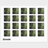 Lente in de Bossen 03 Vierkante Sticker (Vel)