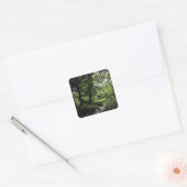Lente in de Bossen 03 Vierkante Sticker (Envelop)