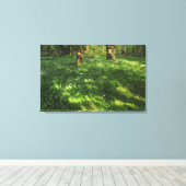 Lente in de Bossen Canvas Afdruk (Insitu (Houten vloer))