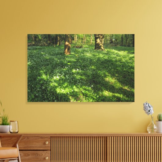 Lente in de Bossen Canvas Afdruk (Insitu (Woonkamer))