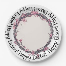 Lente in de Cherry Blossom Grove, Papieren Bordje