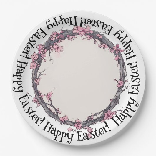 Lente in de Cherry Blossom Grove, Papieren Bordje (Voorkant)