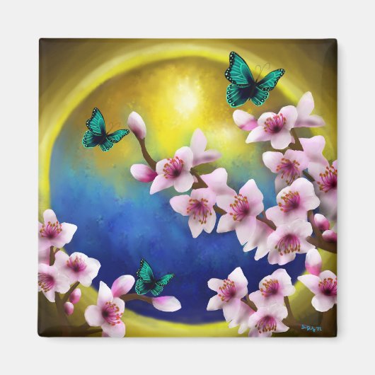 Lente in de Heavens Magnet (Voorkant)