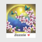 Lente in de Heavens-Sticker Sticker (Vel)