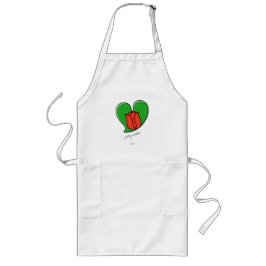 Lente in de liefde - Rode Tulps Long Apron Lang Schort