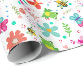 Lente in de tuin cadeaupapier (Rol Hoek)