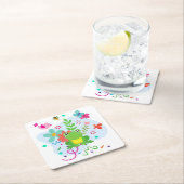 Lente in de tuin kartonnen onderzetters (Insitu)