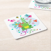 Lente in de tuin kartonnen onderzetters (Schuin)