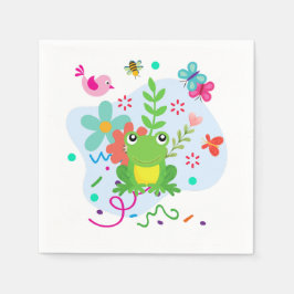 Lente in de tuin servet