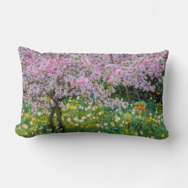 Lente in de tuin van Claude Monet Kussen (Voorkant)
