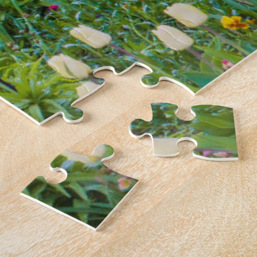 Lente in de tuin van Claude Monet Legpuzzel (Zijkant)