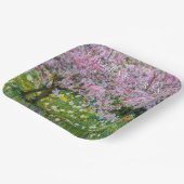 Lente in de tuin van Claude Monet Papieren Bordje (Gebogen)