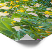 Lente in de tuin van Claude Monet Poster (Hoek)