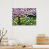 Lente in de tuin van Claude Monet Poster (Keuken)