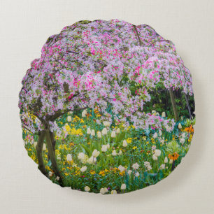 Lente in de tuin van Claude Monet Rond Kussen