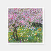 Lente in de tuin van Claude Monet Servet (Voorkant)