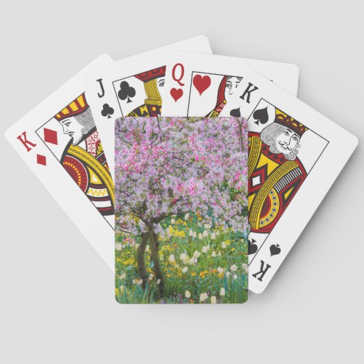 Lente in de tuin van Claude Monet Speelkaarten (Achterkant)