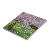 Lente in de tuin van Claude Monet Tegeltje (Zijkant)