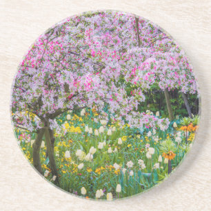 Lente in de tuin van Claude Monet Zandsteen Onderzetter