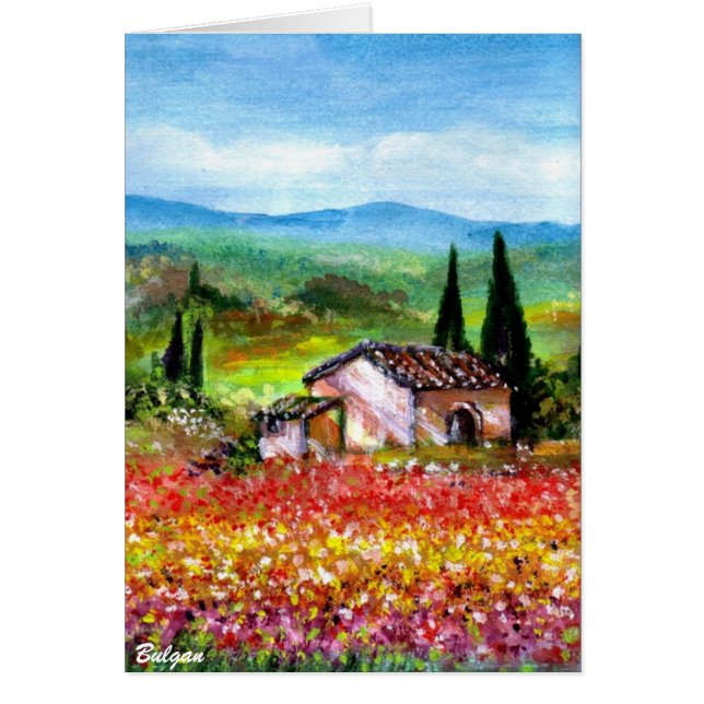 LENTE IN DE TUSCAANSE LANDSCHAP (Voorkant)