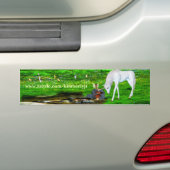 Lente in de weide bumpersticker (Op auto)