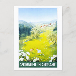  Lente in Duitsland Reisposter Briefkaart
