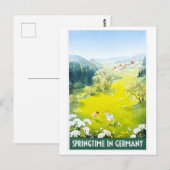  Lente in Duitsland Reisposter Briefkaart (Voorkant / Achterkant)