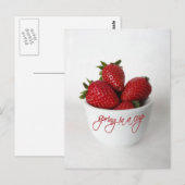 lente in een beker briefkaart (Voorkant / Achterkant)