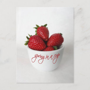 lente in een beker briefkaart