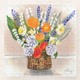 Lente in een nieuwe jou glazen onderzetter