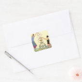 Lente in Frankrijk Art Deco Stickers (Envelop)