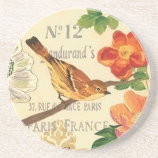 Lente in Frankrijk  Onderzetter (Voorkant)