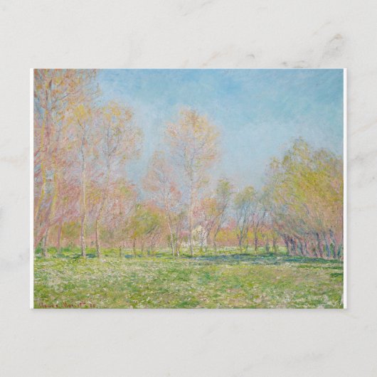 Lente in Giverny door Claude Monet Briefkaart (Voorkant)