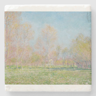Lente in Giverny door Claude Monet Stenen Onderzetter