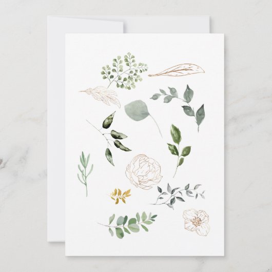 Lente in het Air Botanical Vrijgezellenfeest Kaart (Achterkant)