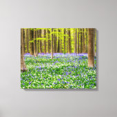 Lente in het blauw bos canvas afdruk (Voorkant)