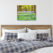 Lente in het blauw bos canvas afdruk (Insitu (Slaapkamer))